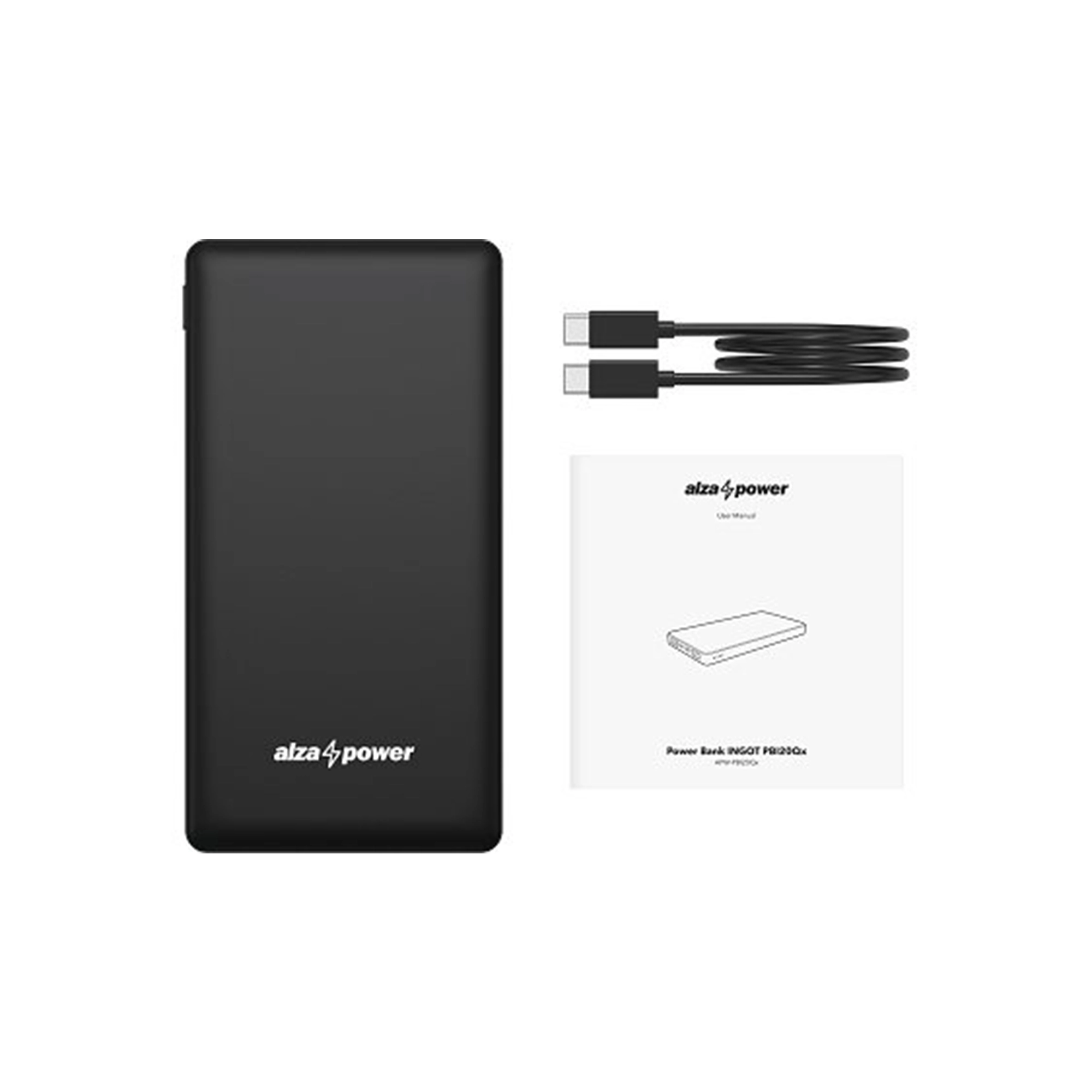 Купить Павербанк УМБ AlzaPower Powerbank Ingot 20000mAh Quick Charge + PD3.0 black - фото 4
