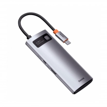 Купить Хаб Baseus Metal Gleam Series 5-in-1 Multifunctional Type-C HUB Docking Station Gray - фото 5