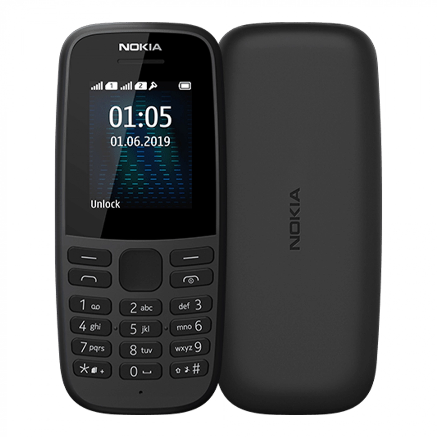 Купить Мобильный телефон Nokia 105 DS 2019 Black - фото 1
