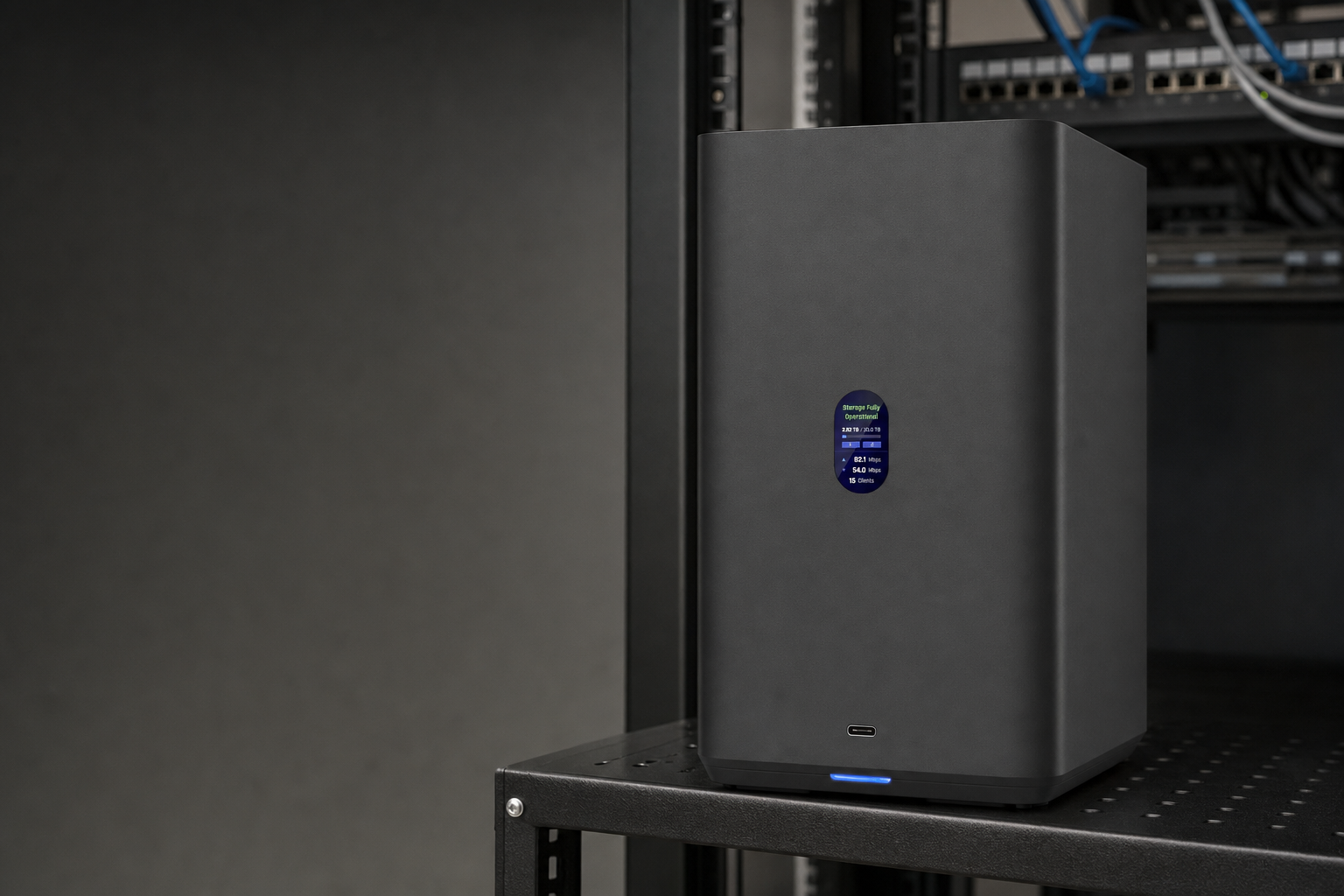 Ubiquiti UNAS-2-B на робочому столі