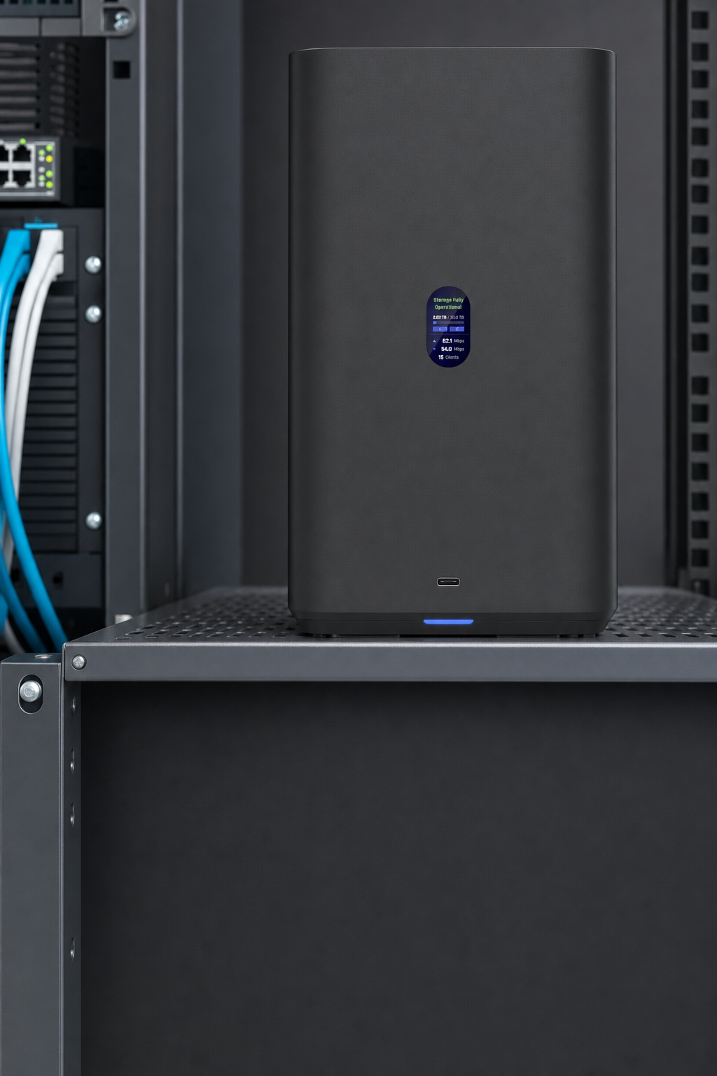 Ubiquiti UNAS-2-B на робочому столі